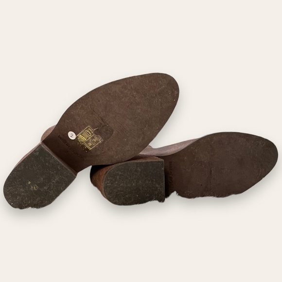 Band of Gypsies New Lakota Chocolate Brown Faux Leather Booties Size 7 - Picture 5 of 10